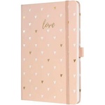 Sigel Jolie Rose Love hardcover lined notebook 135x203 mm