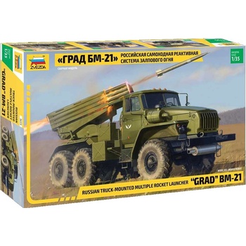 ZVEZDA Model Kit military 3655 BM-21 Grad Rocket Launcher 32-3655 1:35