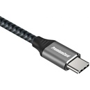 PremiumCord ku31cw05 USB-C M/M, 100W 20V/5A 480Mbps bavlněný oplet, 0,5m
