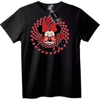 NOONEBRAND Тениска Minnie Mouse със сърце - M, Black