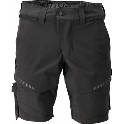 MASCOT ULTIMATE STRETCH 22149-605-09 krátke pracovné nohavice čierna CUSTOMIZED, dĺžka 24cm
