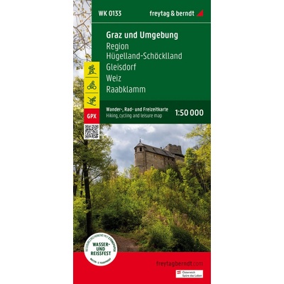 Graz und Umgebung, Wander-, Rad- und Freizeitkarte 1:50.000, freytag & berndt, WK 0133