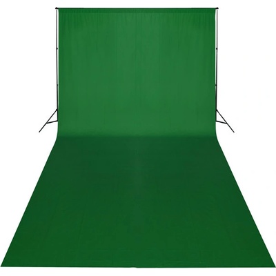 Fotografické textilné pozadie zelené green screen - zamat 3x6m