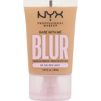 NYX Professional Makeup Bare With Me Blur Tint Foundation zmatňující make-up se středním krytím 08 golden light 30 ml