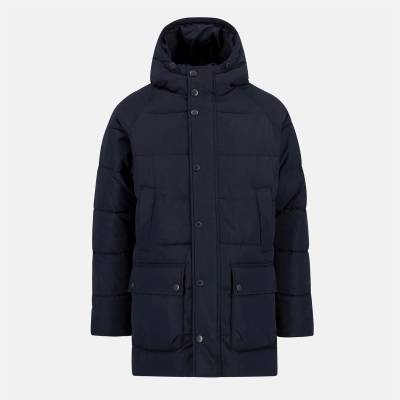 Barbour Яке Barbour Men's Bedale Hooded Long Sleeve Long Puffer Jacket - Dark Navy NY91