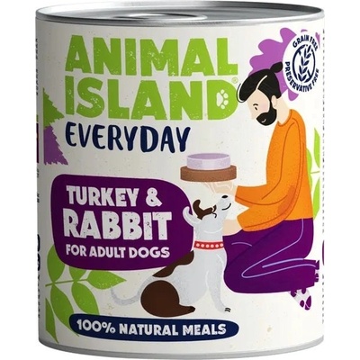 Animal Island Everyday Adult Turkey and rabbit 800 g