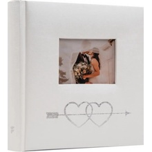 FANDY Fotoalbum 10x15 50 foto svatební 2Hearts 1 stříbrné
