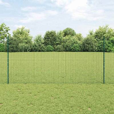 OMAXI Svařovaná drátěná plotovina s tyčkami 10 x 1,2 m Zelená 926982