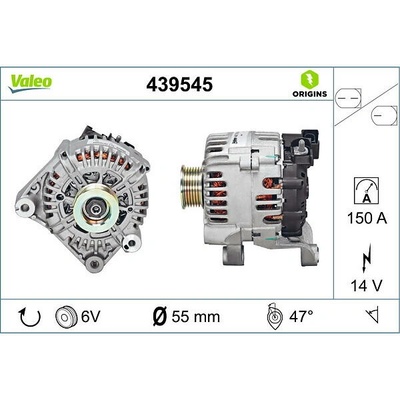 VALEO Alternátor VALEO 439545