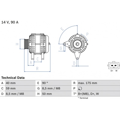 Alternátor BOSCH 0 986 038 370