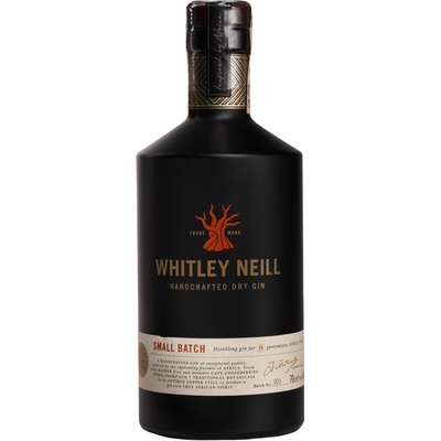 Whitley Neill Dry 43% 0,7 l (čistá fľaša)