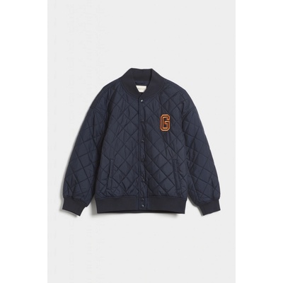 Gant Quilted Gant Varsity Jacket Evening Blue