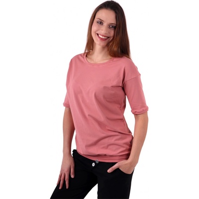 Dámské oversized tričko Darina starorůžové