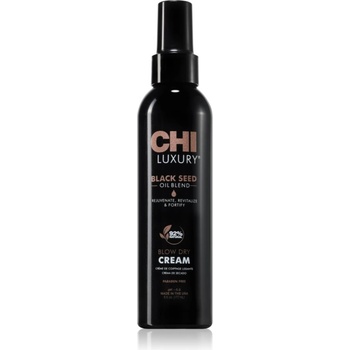 CHI Luxury Black Seed Oil Blow Dry Cream подхранващ и термозащитен крем за изглаждане на косата 177ml