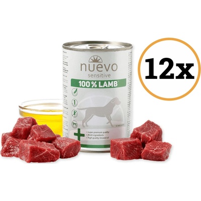 Nuevo Dog Sensitive 100% Lamb 12 x 400 g
