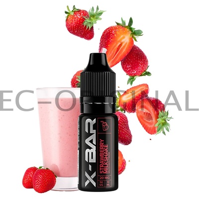 J-Well X Bar Nic Salt Strawberry Milkshake 10 ml 10 mg