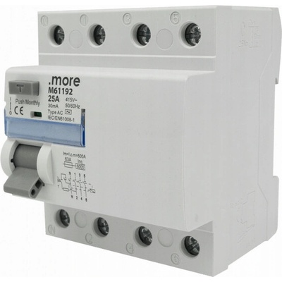 Eco Light 25A 30mA AC 6kA 4P M61192