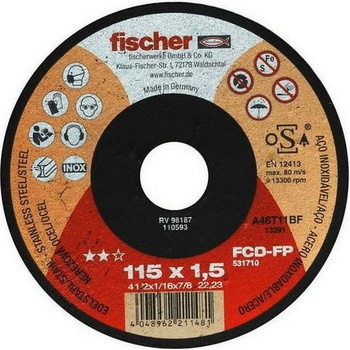 Fischer Řezný kotouč 115 x 1,5 x 22,2 mm 531710