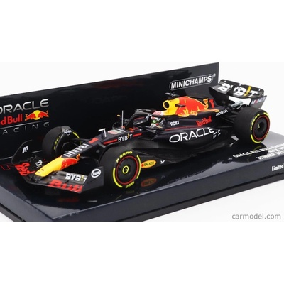 Minichamps Red bull F1 Rb19 Team Oracle Red Bull Racing N 1 World Champion Winner British Gp 2023 Max Verstappen Matt modrá 1:43