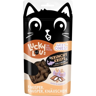 Lucky Lou Lucky Ones Krunchy Krisps kuracie a losos 60 g