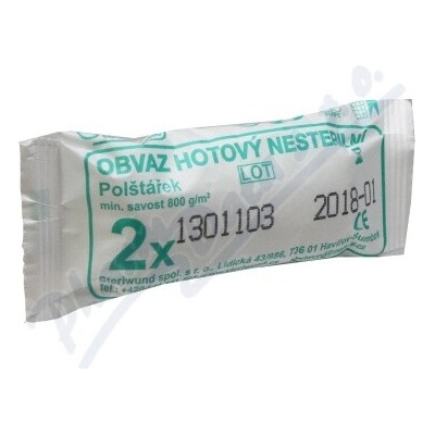 Steriwund Obväz hotový so 2 vankúšikmi nesterilný