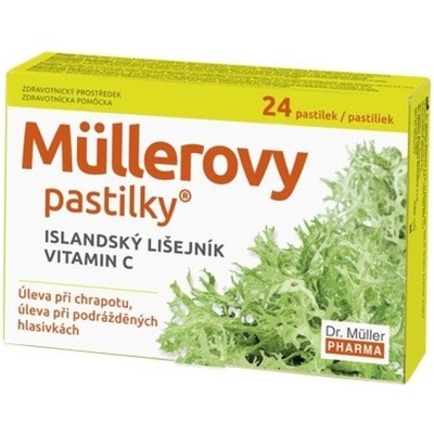 Dr. Muller Pharma Müllerovy pastilky s islandským lišejníkem 24 pastilek