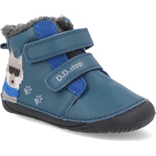 D.D.Step Barefoot zimní boty W070-52893 Royal Blue