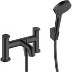 Hansgrohe Vernis Blend - Смесител за ръба на ваната с аксесоари, монтаж с 2 отвора, матово черно 71461670 (71461670)