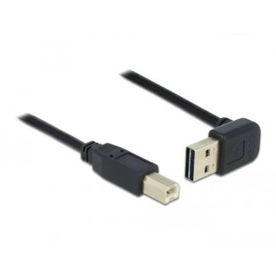 Delock 85183 EASY-USB A 2.0 извит нагоре / надолу > USB 2.0 B кабел, 0, 5 м (85183) - Кабел за принтер (85183)
