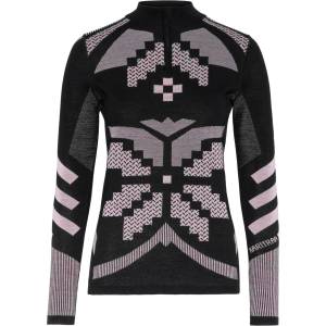 Kari Traa Дамско мериносово термобельо Kari Traa Women's Faith Half Zip Merino base layer - Black - размер XS (115-2340-0611)
