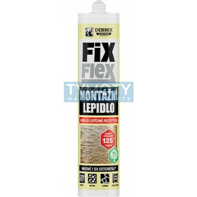 Debbex Montážní lepidlo FIX FLEX 280 ml šedá