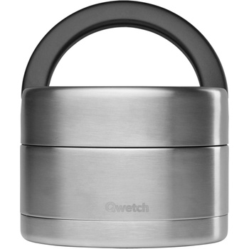 Qwetch Изолирана кутия за обяд с дръжка, 650 ml - Неръждаема стомана