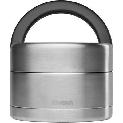 Qwetch Изолирана кутия за обяд с дръжка, 650 ml - Неръждаема стомана