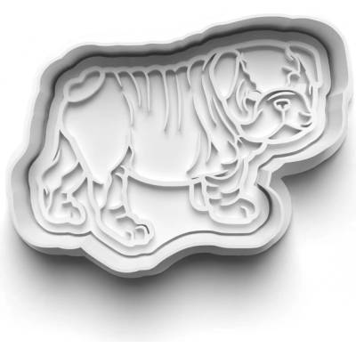 Vykrajovačka - English bulldog 9x7 cm