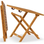 Casaria Vitek 100030 Odkladací stolík z akáciového dreva 46x46cm