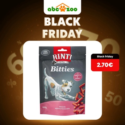 Finnern Rinti Extra Snacks Mini Bits - mrkva a špenát 100 g