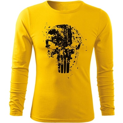 Dragowa Fit-T tričko s dlhým rukávom Frank The Punisher žlté
