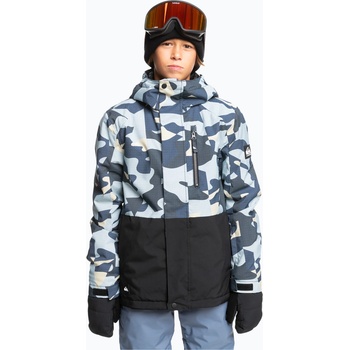 Quiksilver Детско яке за сноуборд Quiksilver Mission Printed Block puzzle camo ice flow
