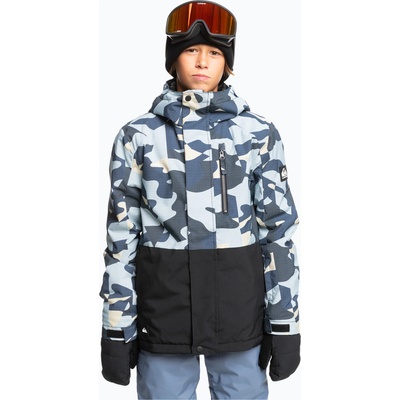 Quiksilver Детско яке за сноуборд Quiksilver Mission Printed Block puzzle camo ice flow