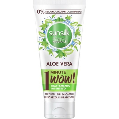 Sunsilk Едноминутна маска за всеки тип коса с алое вера Sunsilk без силикони и оцветители 180мл