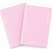 MITAMA A4 štvorčekovaný pastelový ružový