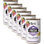 Brit Консерва Brit Fresh Телешко с просо 6 x 400 г