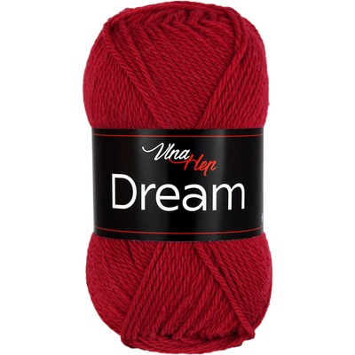 Vlna-hep Dream - australská merino vlna Dream: 6411 ibišková červená