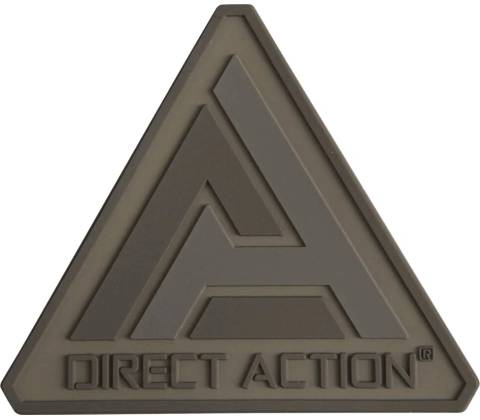 Direct Action Logo Patch PVC - Coyote Brown