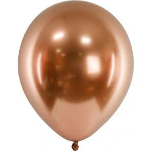 Party Deco Латексови Балони Хром, Меден Цвят - 30 см (chb1-020-50)