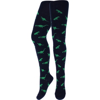 Chlapčenské pančuchy Dinosaurus tmavomodrá