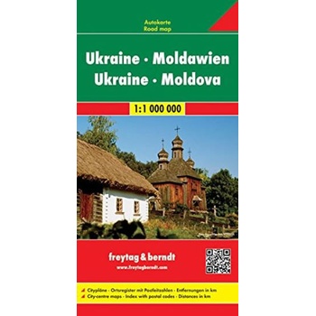 Ukrajina Moldávie mapa Freytag 1:1 000 000