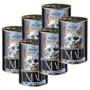 Dolina Noteci MAU Paté & Fillet CAT - консерва за пораснали котки с елен с плодове 6 бр x 400 гр - Полша 11868405