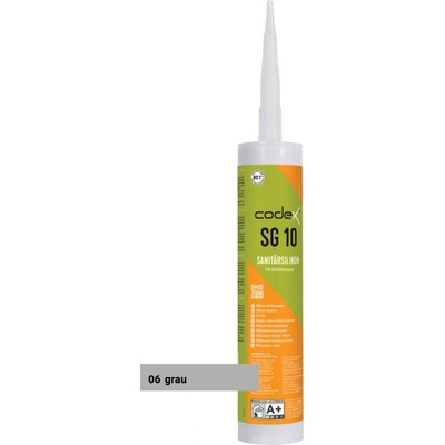 Codex SG 10 sanitární silikon 310 ml šedá