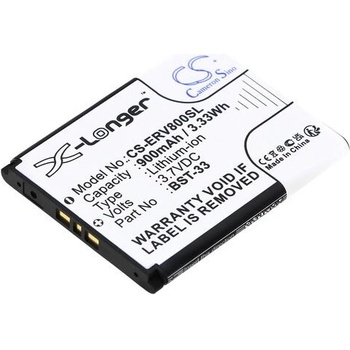 Cameron Sino Батерия за мобилен телефон Sony Z800, G700, K800i, Z750 BST-33 LiIon 3, 7V 900 mA Cameron Sino (CS-ERV800SL)